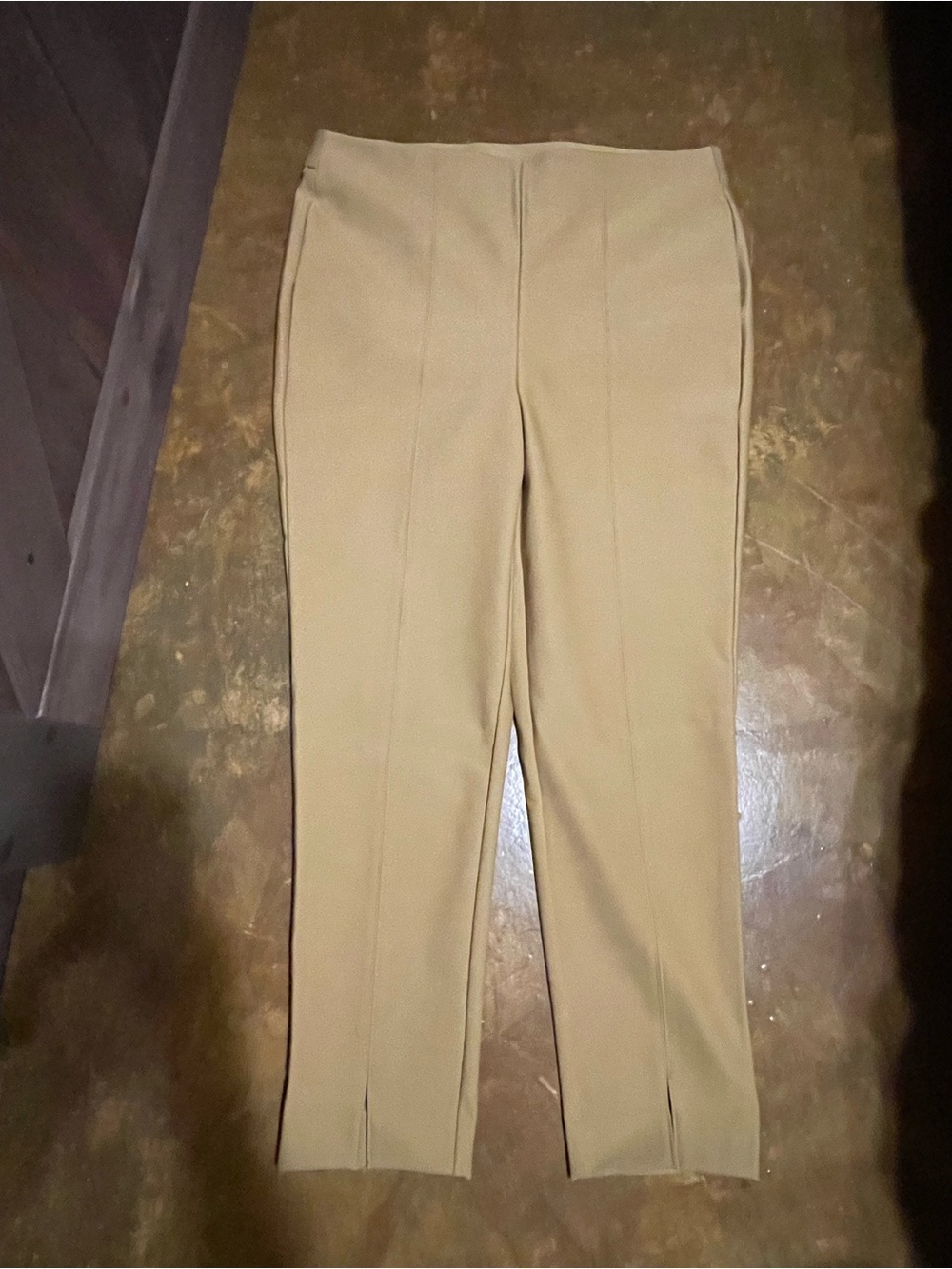 Chico's Straight Leg Ankle Pants in Camel Tan